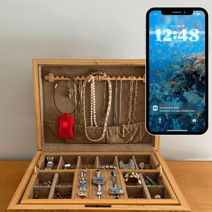 Kini SafeAlert - Wi - Fi Tamper Alert Device with Real - Time SMS, Email & Push Notifications - Kinisium LLC