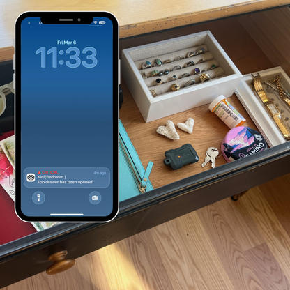 Kini SafeAlert -- Wi-Fi Tamper Alert Device with Real-Time SMS, Email & Push Notifications