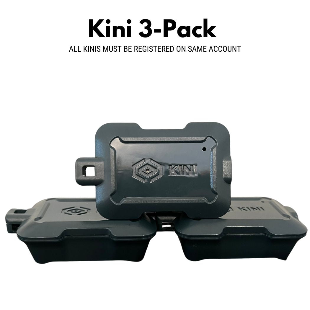 Kini 3-Pack: Wireless Motion Sensor with Realtime SMS Alerts - Kinisium LLC