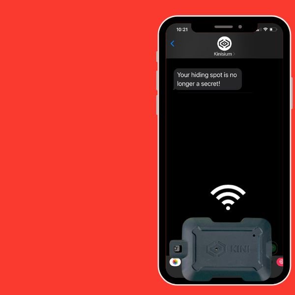 Gray Wireless Motion Sensor with iPhone SMS Notification Your Hiding Spot 